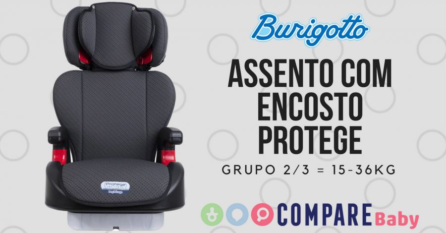 Assento de elevação com encosto Burigotto Protege Reclinável