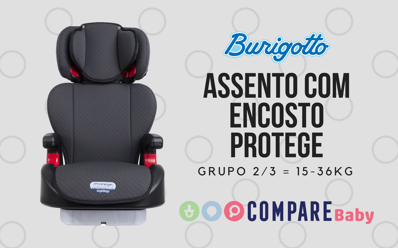 Assento de elevação com encosto Burigotto Protege Reclinável