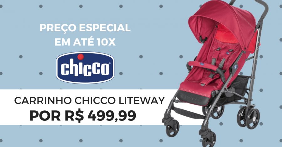 Carrinho Liteway Basic Chicco | Promoção 44% off