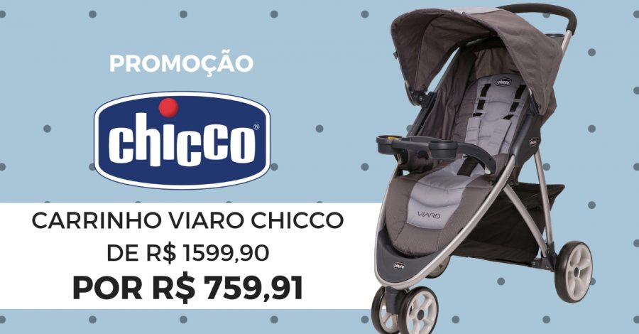 Carrinho Viaro Chicco | Promoção 52% off