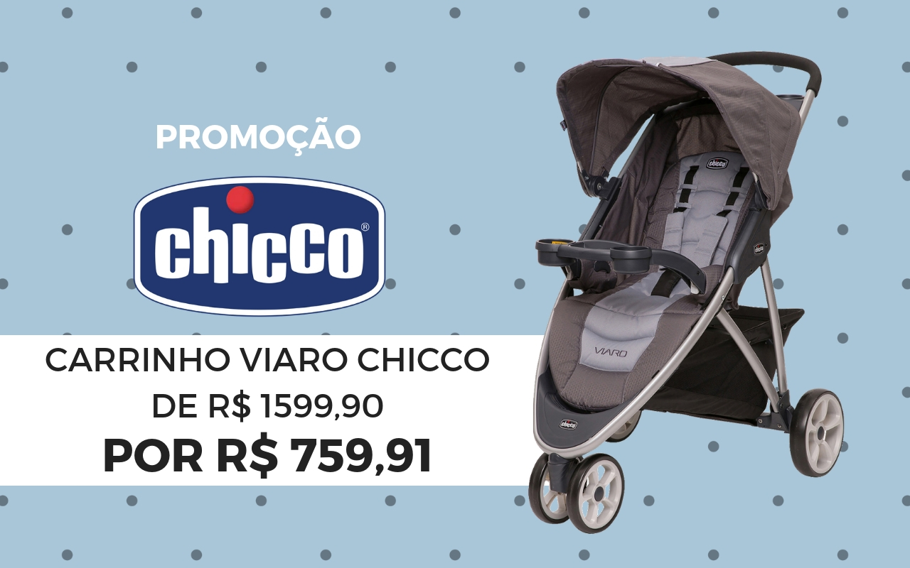 Carrinho Viaro Chicco | Promoção 52% off