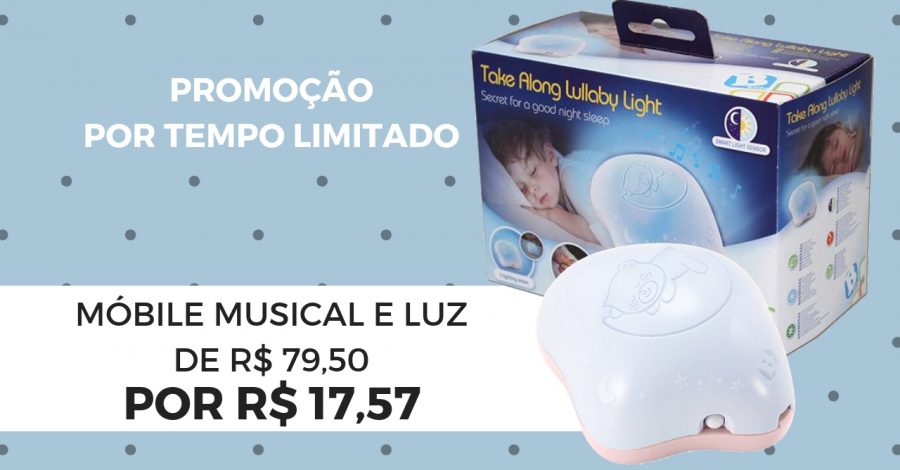 Móbile Durma Bem Azul ou Rosa – First Steps | Promoção 78% off