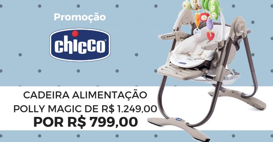 Cadeira de Alimentação Polly Magic Chicco | Promoção 35% off