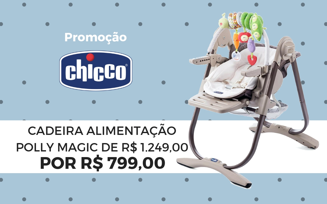 Cadeira de Alimentação Polly Magic Chicco | Promoção 35% off