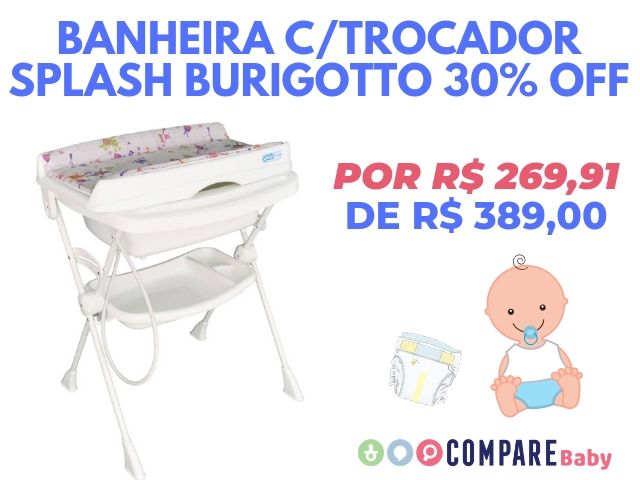 Banheira Burigotto Promoção - Clube de Descontos Compare Baby