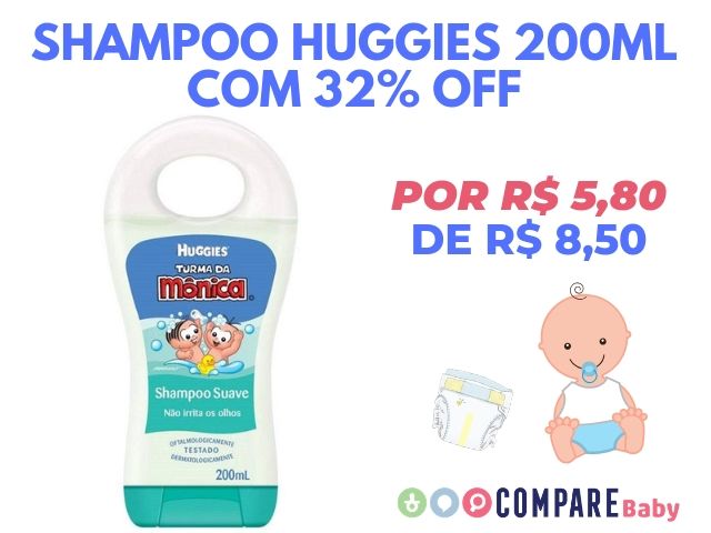 Shampoo Huggies Promoção - Clube de Descontos Compare Baby